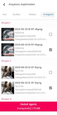 Arquivos duplicados android App screenshot 4